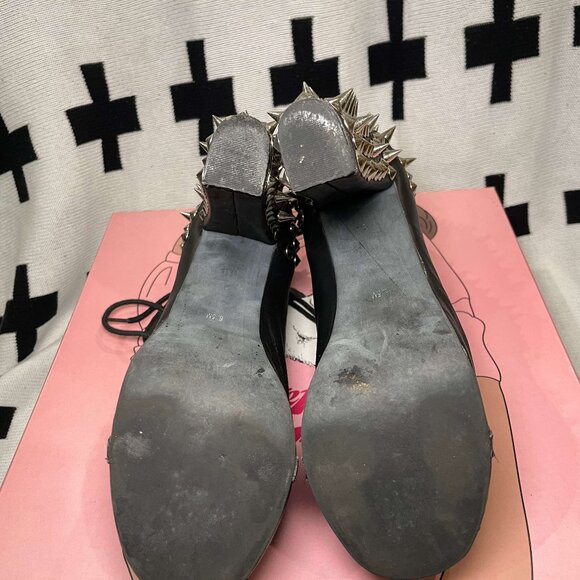 Jeffrey Campbell Lita Spike Boot - Black Size 6.5 - Picture 4 of 8